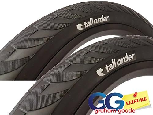 x2 Tall Order Wallride 20" BMX Tyre 20 x 2.3 PAIR | Black