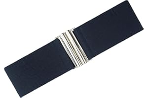 Ro Rox Florence Vintage Belt | Elasticated Pink 50s Inspired Women's Retro Wide Nurse Accessory With Silver Buckle