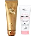 Smoothing Sugar Scrub 75gm,Glow Essentials Face Cream 50ML SPF 10 50gm and Stylish hair/head band (ASSORTED) (Combo) (by Ori flame)