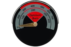 Kabalo Stove Temperature Gauge Thermometer Flue Pipe Magnetic Coal Woodburner Cooking Accessory