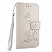 Produktbild Hülle für Huawei P8 Lite 2017 [Nicht für P8 Lite 2016/2015], Lederhülle Muster Schmetterling Handy Tasche Etui Handyhülle Schale Magnetverschluss Case Leder Hülle für Huawei P8 Lite 2017,Hancda Handytasche Cover Kunstleder Klapphülle mit Trageschlaufe Kartenfächer Silikonhülle Bumper Flip Case Standfunktion Ständer Leder Geldbörse Schutzhüllen für Huawei P8 Lite 2017 - Grau