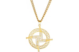 EUEAVAN Collier avec pendentif croix de saint Brigid - Croix celtique irlandaise traditionnelle - Amulette chrétienne païenne - Bijoux religieux - Cadeau pour femme et homme