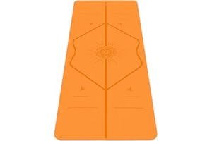 Liforme Travel Yoga mat – Patented Alignment System, Warrior-like Grip, Non-slip, Eco-friendly and Biodegradable, Ultra-lightweight, Sweat resistant, Long, Wide and Thick