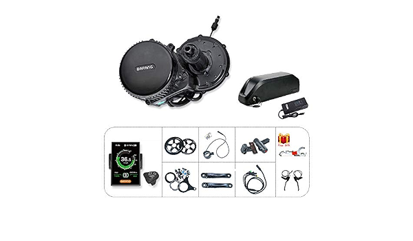 Bafang BBS02 Mid Drive Motor 500W 48V Kit Bici elettrica con Batteria  48V17.5AH Kit conversione Bici elettrica C18-44T : Amazon.it: Sport e tempo  libero