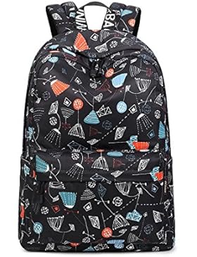 Joymoze Wasserdicht Freizeit Schüler Rucksack Süßes Muster Schule Bücher Tasche für Mädchen