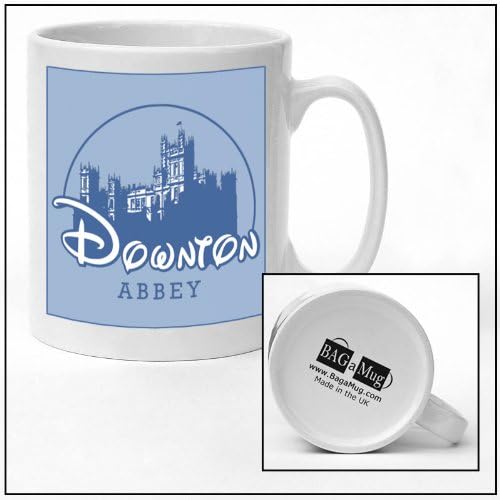 Disney Downton Abbey Blue Ceramic Mug New Unique Easy Gift for All Occasions