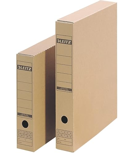 Leitz Premium archive box with flap, 10 pieces, 100% recyclable