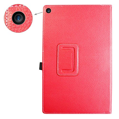 Medion Lifetab X10302/X10301 hülle,Mama Mouth Folding Ständer Hülle Case mit Standfunktion für 10.1″ Medion Lifetab X10302/X10301 Android Tablet PC,Rot - 6