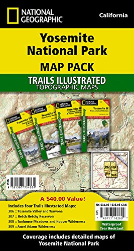 Télécharger National Geographic Yosemite National Park Map Pack Bundle: Trails Illustrated National Parks PDF Ebook En Ligne