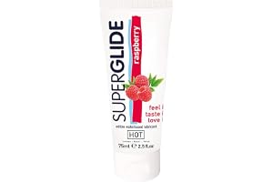 HOT SuperGlide H-44118 Vattenbaserat Glidmedel, Genomskinlig, 75 ml