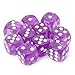 Produktbild Manyo 10pcs Mehrfarbig 6 Seitige Würfel, leicht und tragbar, perfekt für Brettspiel, Club und Bar Spiel Tool, Familienspiel, Math Teaching. (Lila)