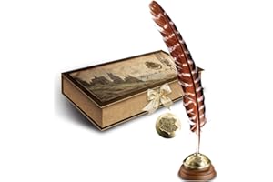 The Noble Collection Harry Potter - Hogwarts Writing Quill with Ink Pot and Ink