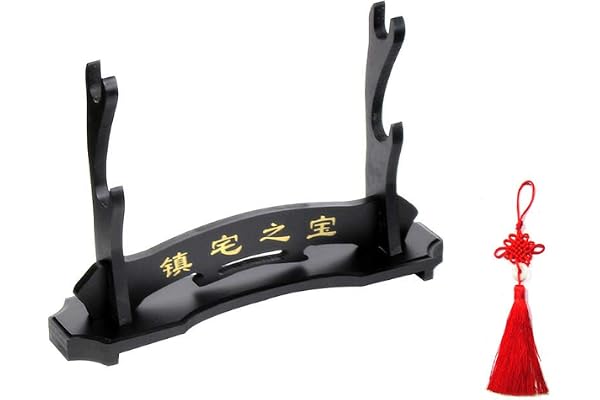 SOFIALXC Porte-épée Support Samurai pour Katana Wakizashi Tanto, Black