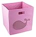 Produktbild Clever Creations - Spielzeug-Aufbewahrungsbox mit Walmotiv für tierisch eingerichtete Kinderzimmer - perfekte Größe für Bücher, Schuhe und Spiele - faltbar - Rosa