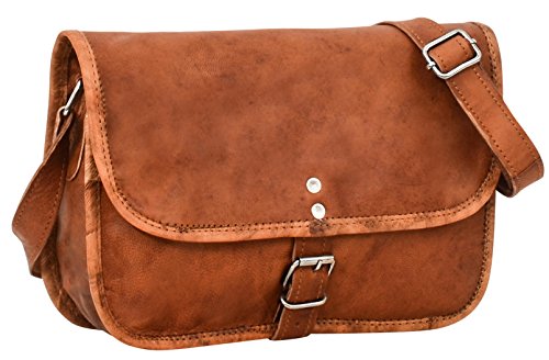 Gusti Leder nature "Andy 9,7" iPad-Air Umhängetasche Lederhandtasche Handtasche Tabletasche 10,1" Retro Vintage Abendtasche Ledertasche Stylisch Klein Herren Ziegenleder Damen braun H1n-5