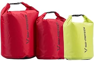 SW-MOTECH Drypack packväskset 4/8/13 l. gul/röd, vattentät