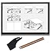 Produktbild Huion 26,8" Super Dünne Light licht Pad Einstellbare Helligkeit LED Leuchttisch Leuchtplatte Tracer Posterlight Leuchtkasten Zum Zeichnen Drawing Box Copy Stencil Tattoo Board Table für Kopie Zeichnung Tracing Schablone mit Kenting Künstler Handschuh und 2 PCS 4B Bleistifte(A2)