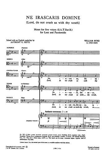Download Byrd Ne Irascaris Domine Sattb Partitions Pdf Hassanmikhailo