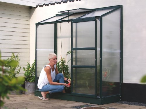 Vitavia Anlehngewächshaus Ida 1300 HKP 4 mm 1,30 m², dunkelgrün