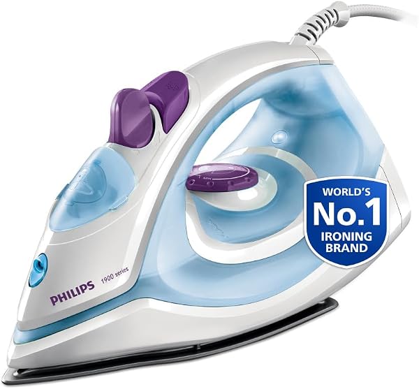 Philips Steam Iron GC1905/21 (World no. 1 Ironing Brand) – Black non-stick…