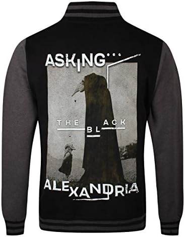 Asking Alexandria Men's The Black Varsity AA Jacket Black