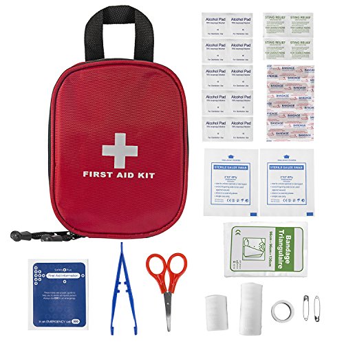 PLUSINNO Erste Hilfe Kit,Medizinische Verbandkasten,Verbandtasche für Zuhause,Reise,Fahren,Sport und im Freien (31 Pieces)