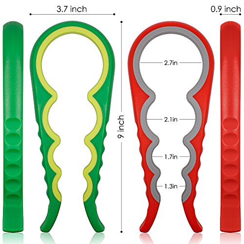 Dosenöffner Deckelöffner, FineGood 2 Pack Deckel aus rutschfeste Gummi Jar Opener für kleine Stärke Kleine Hände Arthritis Senioren - 2