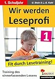 Wir werden Leseprofi, Fit durch Lesetraining: 1. Schuljahr by 