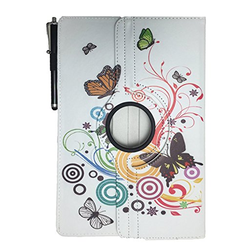 Archos 101 Oxygen – 10.1 Zoll Drehbare Tablet Schutztasche mit Standfunktion + Touch Pen – 10.1 Zoll Schmetterling 360° - 3