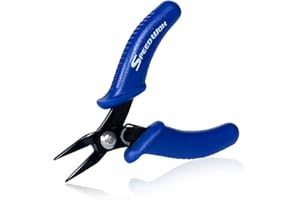 SPEEDWOX Mini pince à bec plat – Pince à bec micro-aiguille de 7,6 cm avec ressort pour l'artisanat et la fabrication de bijoux