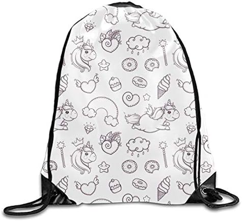 4th Of July Backpack Print Gym Sack Bag Drawstring Backpack Sports Bag, Unisex