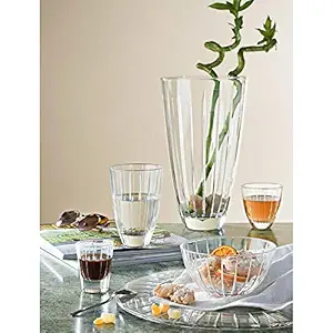 Vidivi Crystal Italy Clear High Brilliance Lead Free Glass, Accademia Flower Vase, Small.