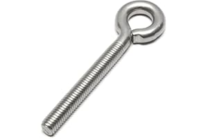 PRIOstahl Śruba oczkowa z gwintem metrycznym, hak śrubowy, śruba oczkowa – M10 x 70 mm x 1 sztuka oczko gwintowane oczko śruby hakowe śruby oczkowe haki do wkręcania ze stali szlachetnej V2A