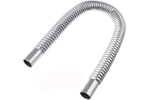 BAOGU ø 24mm Edelstahl Auspuffrohr Abgasrohr für Auto Heizung Standheizung Kraftstofftank Diesel Heizung Länge 60cm