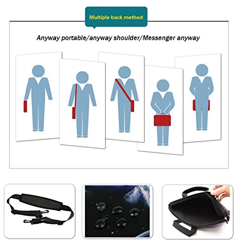 DCCN 15 Zoll 15 6 Zoll Laptoptasche Neopren Notebooktasche mit Zubeh  rfach und Schultergurt