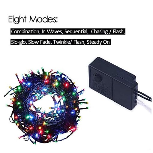 CITRA 45M Black Wire Fairy String Tree Twinkle Lights 8 Modes for Diwali Christmas Party, Outdoor, Garden, Wedding, Home Decoration (Multi) - Image 7