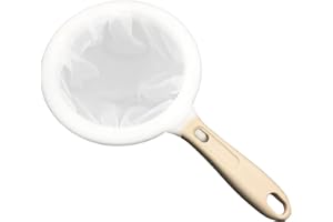 JEESHAN Passoire 2 en 1 450 en maille avec poignée amovible - Filtre en maille nylon ultra fine - Filtre portable pour filtrer les particules extra fines