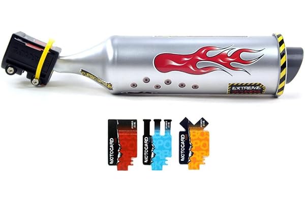 Leo565tom Vélo de vélo Système d'échappement Turbo pour moto son d'échappement Six sortes de moto Wild son vélos Accessoires jouet Cadeau pour enfants adultes