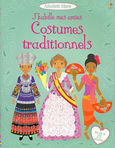 Book's Cover ofJhabille mes amies  Costumes traditionnels  Autocollants Usborne