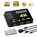 Produktbild HDMI Switch unterstützt HDCP 1080p 5 in 1 Out 4 K HDMI Audio Switcher Selector Splitter Verstärker Adapter mit IR-Fernbedienung Kompatibel mit Ultra HD Auflösung für Mac PCs Xbox with a IR remote
