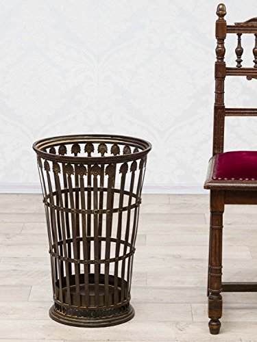 Nostalgie Schirmständer Eisen Korb Papierkorb antik Stil umbrella stand iron - 2