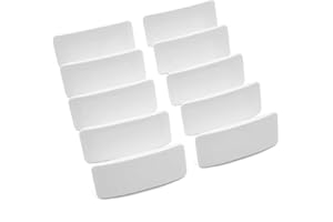 TRUMAX 10 x Cockspur Window Handle Striker Plate Wedges - White (3mm)