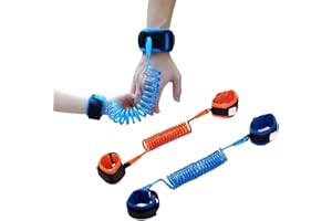 VQEOEOT Anti-verloren Handgelenk Gürtel Leine, 2 Stück Drehbar Anti-Verlorene Handgelenk Gürtel Leine für Kinder, für Reise Outdoor Spazieren