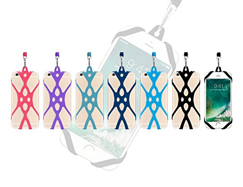 Remeel Handy Lanyard mit universalem HandyhÃ¼lle Halter aus Silikon fÃ¼r iPhone X iPhone 8 iPhone 8plus iPhone 7 iPhone 7plus iPhone 6 6s und auch fÃ¼r alle GrÃ¶ÃŸen von Smartphones (Rosa)