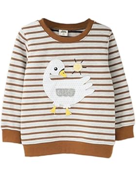 Vine Baby Sweatshirts Jungen Mädchen Langarmshirt mit Rundhalsausschnitt Kinder Baumwolle Pullover