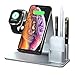 Produktbild 3 in 1 Wireless Ladestation 10W Fast Qi Charger Handy Ladegerät kabellos Induktive Telefon Aufladen für Samsung S9 S8 S7, Drahtlos Laden 7,5W für iPhone,2W für Apple Watch Series 4/3/2/1 (Silber)