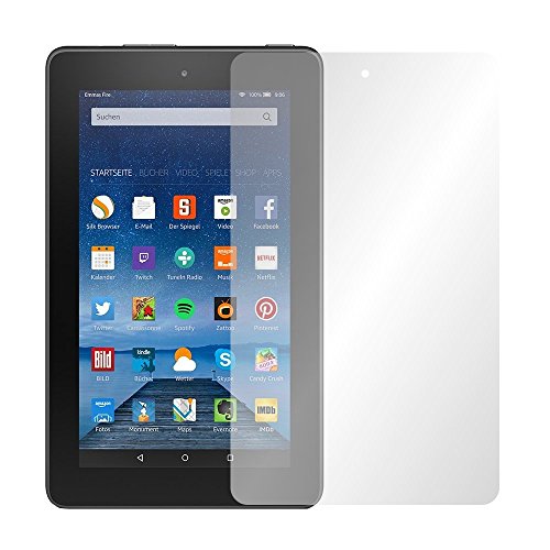2 x Slabo Displayschutzfolie Amazon Fire 17,7 cm (7 Zoll) Displayschutz Schutzfolie Folie „No Reflexion|Keine Reflektion“ MATT – Entspiegelnd MADE IN GERMANY - 2