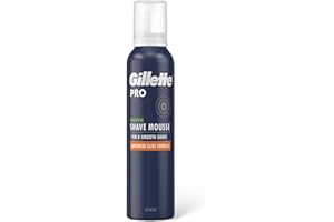 AARDVARK JANITORIAL SUPPLIES Gillette Pro Shave Mousse For Sensitive Skin, Advanced Glide Formula for a Smooth Shave, Scented, 240ml