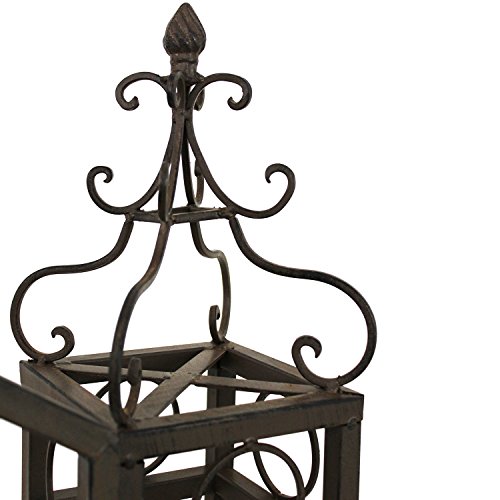 Gartenpforte Gartentor Gartentür Eingangstor Hoftür, B120xT22,5xH125cm, Metall, Antik-Optik, Tor mit Pfosten - 5