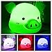 Produktbild Schweine Nachtlicht Kinder USB LED 7 Farben-Stimmungs Licht bewegliches LED-weiche Silikon-Karikatur-Baby-Kinderzimmer-Lampe für Kind-Erwachsenen-Schlafzimmer, empfindliche Hahn-Steuerung,